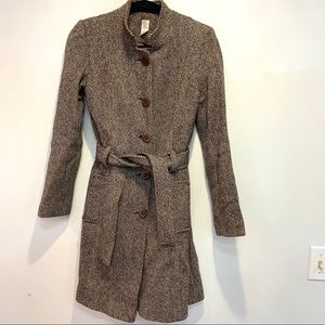 Brown/Tan Wool Coat, Aqua by Bloomingdale’s